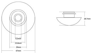 Накладка на слив для раковины ABBER AC0014MS серебряный матовый